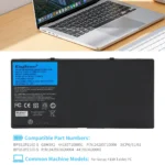 Batería Recargable de Iones de Litio KingSener BP3S1P2160-S para Tablet Getac F110 G8M3X2 (441857100001, no. de pieza: 24285710000, 441868800001) - Imagen 5