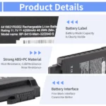 Batería para Portátil BP-S410-Main-32/2040S Semirrobusto Getac S410 (441876800002) - Imagen 4